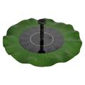 1 Set Solar Pond Fountain Lotus-leaf Pond Fountain Solar Fountain Bird Bath Fountain