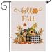 Fall Garden Flag Happy Autumn Yall Pumpkins Yard Flags 12x18 Double Sided Farmhouse Pumpkins Fall Decor Sunflower Welcome Harvest Burlap Vertical Lawn Signs Home Outdoor Decorations