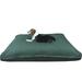 Dogbed4less Shredded Memory Foam Dog Bed for Medium to Large Dogs Green Canvas Cover 40 x35 Pillow