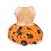 Halloween Dog Dress | Shiny Halloween Pet Clothes | Halloween Party Dress Costume for Puppy Dog Halloween Outfit Pumpkin Ghost Pet Clothes for Birthday Party