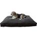 Dogbed4less Shredded Memory Foam Dog Bed for Medium Large Dogs Espresso Suede Cover 41 x27 Pillow