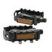 pedal 1 Pair of Aluminum Alloy Mountain Bike Pedal with Anti-slip Spike Pedal Bike Accessory (Black)
