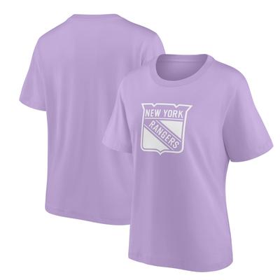 New York Rangers Fanatics-Marken-Mono-Logo-Grafik-Übergroßes T-Shirt – Damen Image