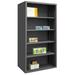 Durham 12 Gauge Enclosed Shelving Racks with 3 Shelves - Gray - 72 x 24 x 72 in.