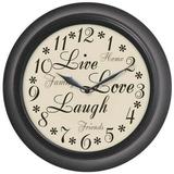 Westclox 32032A Live Laugh Love Wall Clock 12 Each