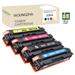 206A Toner Cartridges Set for HP 206A 206X High Yield Toner for Laserjet Pro M255dw M283cdw M283fdw M255nw MFP M282nw M283fdn M252 Printer With Chip