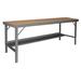 Durham 60 x 36 in. 14 Gauge Ergonomic Folding Leg Work Bench with Tempered Hard Board Over Steel Top - Red - 60in. x 36in.
