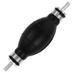 BESTONZON Fuel Pump Rubber Aluminum Hand Fuel Pump Line Hand Primer Bulb All Fuels For Car Boat Marine Outboard Black (6mm)