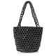 ZITHA Women's Bucket Bag aus Perlen Damen Schultertasche, Schwarz