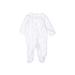 Carter's Long Sleeve Outfit: White Bottoms - Size Newborn