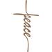 Trinx Peace Cross Wall Décor Metal in Brown | 22 H x 11 W x 0.06 D in | Wayfair 2C5DEF35C19B472BADD93219E26BDE02