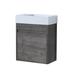 Ebern Designs 17.72 Single Bathroom Vanity w/ Top Ceramic in Gray | 18.9 H x 17.72 W x 10.04 D in | Wayfair 0010D04A510942008C7D6128BFB82D6E