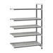 Cambro EXA214872V5480 Camshelving Elements XTRA Vented Shelving Unit - 5 Shelves, 48"L x 21"W x 72"H