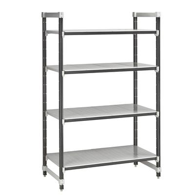 Cambro EXU213084S4480 Camshelving Elements XTRA Add-On Solid Shelving Unit - 4 Shelves, 30