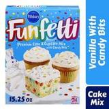 Pillsbury Funfetti Cake Mix with Candy Bits 15.25 Oz Box (Pack of 8)