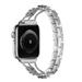 Xpm Compatible with Apple Watch 45mm Series 9 Jewelry Heart Diamond Zinc Alloy Gem Bling Diamond Replacement Bracelet Band Strap Wristbands [ Silver /Black Heart ]