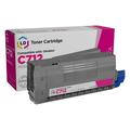 LD Compatible Toner Cartridge Replacement for Okidata C712 46507602 (Magenta)