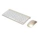 Wireless Keyboard Mouse Combo Keyboard Mouse Combo Wireless 2.4G USB Ultraslim Portable Ergonomic Wearproof Keyboard And Mouse For Notebook ComputerGold