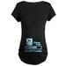 CafePress - Cute Owl Baby Boy Loading Maternity T Shirt - Maternity Dark T-Shirt