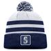 Men's Fanatics Branded Gray Seattle Mariners Cuffed Knit Hat with Pom