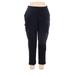 Lands' End Active Pants - High Rise: Black Activewear - Women's Size 1X