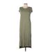 Jessica Simpson Casual Dress: Green Dresses - Women's Size Large