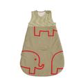 Bellemont Babyschlafsack, Popeline, Jersey, Elefant, Khaki, 6 bis 18 Monate, 90 cm