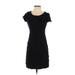 Kate Spade New York Casual Dress - Sheath Scoop Neck Short sleeves: Black Print Dresses - Women's Size 0