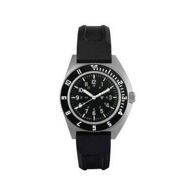 Marathon SSNAV 41mm Steel Navigator Watch Black 3-Piece Rubber Strap Kit Black 41mm WW194001SS-0830