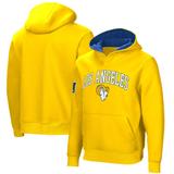 Men's Gold Los Angeles Rams Linebacker Adaptive Pullover Hoodie