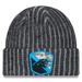 Men's New Era Black Carolina Panthers 2023 Salute To Service Cuffed Knit Hat