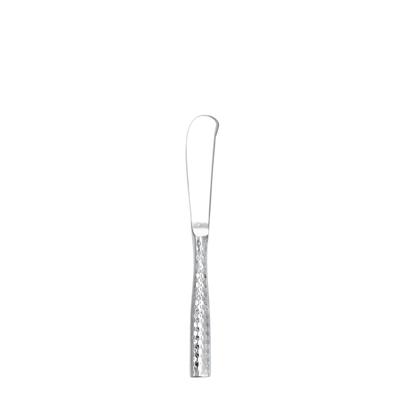 Fortessa 1.5.102.FC.053 6 9/10" Butter Knife with 18/10 Stainless Grade, Lucca Faceted Pattern, Stainless Steel