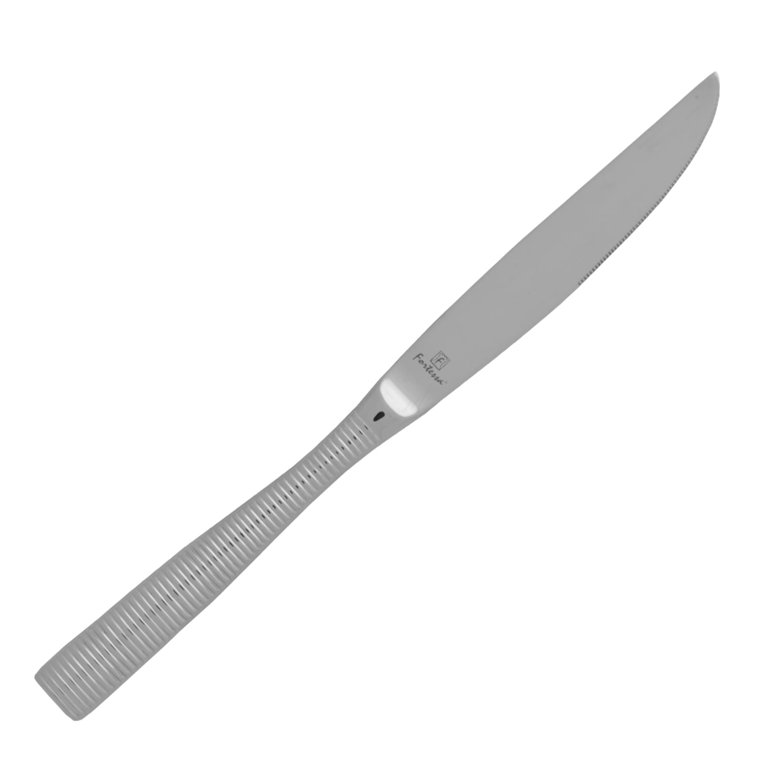 Fortessa 1.5.103.00.006 9 3/5" Steak Knife with 18/10 Stainless Steel Grade, Ringo Pattern, Case of 24