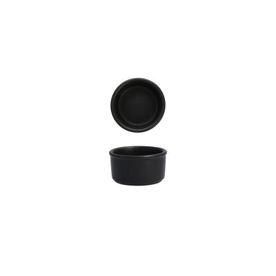 Fortessa 3300.590145BK 2 1/2 oz Paleo Ramekin - China, Flint, Black