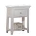 Wildon Home® Youngtown White Nightstand w/ Bottom Shelf Wood in Brown/White | 27.5 H x 22.5 W x 16.5 D in | Wayfair