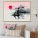 Breakwater Bay Asian Art Sailboat Sumi I - Print Canvas, Cotton in Gray/Pink | 12 H x 20 W x 1 D in | Wayfair A94C64E396104D1BAD48DEA42EBDB5DC