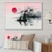 Breakwater Bay Asian Art Sailboat Sumi I - Print Metal in Gray/Pink | 16 H x 32 W x 1 D in | Wayfair E0ADE45CC93D4CD3B806969F9ED2A1C7