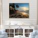 Highland Dunes Alicano Beach Tropical Vibes III On Canvas Print Canvas, Cotton in Blue/Green/Yellow | 12 H x 20 W x 1 D in | Wayfair
