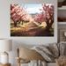 Red Barrel Studio® Pink Cherry Blossom Field I - Print on Canvas Metal in Pink/Red | 30 H x 40 W x 1.5 D in | Wayfair