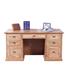 Millwood Pines Torin Desk Wood in Brown | 30" H x 60" W x 28" D | Wayfair 69472954075A402DA524EFF6DECAB9E4