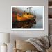 Longshore Tides Canada Misty Harbor - Print Metal in Blue/Red/Yellow | 16 H x 32 W x 1 D in | Wayfair DF6A6395FA9648E98B0CB614FC263822