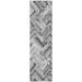 Gray 90 x 27 x 0.19 in Area Rug - Latitude Run® Abstract Machine Woven Indoor/Outdoor Area Rug in | 90 H x 27 W x 0.19 D in | Wayfair