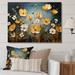 Winston Porter Marialana Yellow Blue Buttercups Golden Glow Patchwork II - Print Canvas, Cotton in Blue/Yellow | 12 H x 20 W x 1 D in | Wayfair