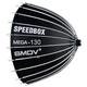 SMDV Speedbox Mega -130 Deep Softbox - Professionelle Fotografie-Beleuchtung mit Hitzebeständigkeit, Bowens-Mount und 130cm Durchmesser