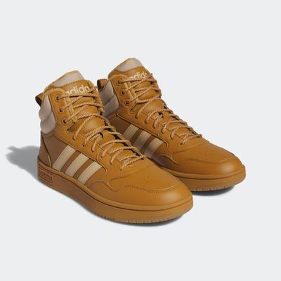 Sneaker ADIDAS SPORTSWEAR "HOOPS 3.0 MID LIFESTYLE BASKETBALL CLASSIC FUR LINING WINTERIZED", Gr. 44, beige (mesa, magic beige, mesa), Synthetik, Textil, sportlich, Schuhe Image