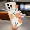 Coque Graphique Vibrant Orange Fruit pour iPhone Coque pour iPhone 15 14 Pro Max 13 12 11 XS