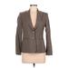 Anne Klein Wool Blazer Jacket: Brown Jackets & Outerwear - Women's Size 6 Petite