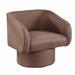 Fabric Upholstered Accent Chair, 360 Swivel Seat - 30 Inches - 30" x 28" x 30"