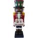 Fraser Hill Farm 60-inch Fiberglass African American Nutcracker Figurine with Music and Countdown - Multi