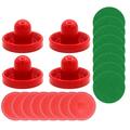 1 Set of Air Hockey Pucks Air Hockey Pushers Air Hockey Table Accessories Plastic Air Hockey Pushers